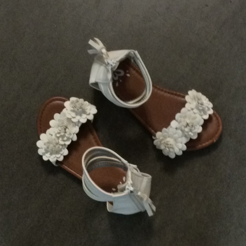 White sandals